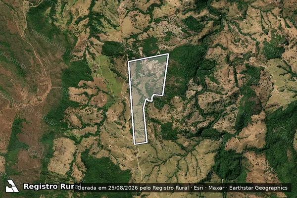 Imagem de satélite de FAZENDA SÃO JOÃO - Gleba 04 em Crixás - GO