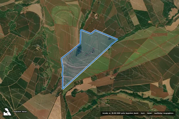 Imagem de satélite de FAZENDA CATAMARÃ em Altinópolis - SP