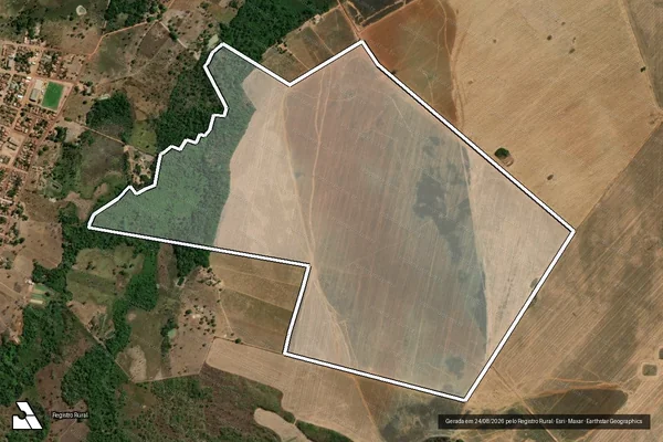 Imagem de satélite de FAZENDA SANTA ROSA  - Parte 1 em Nova Rosalândia - TO