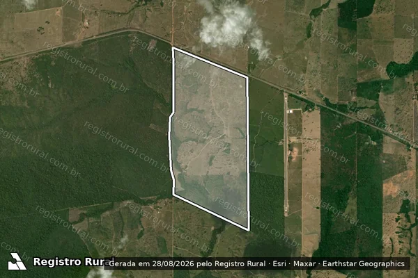 Imagem de satélite de FAZENDA SÃO BENTO - Parte 1 em Palestina do Pará - PA