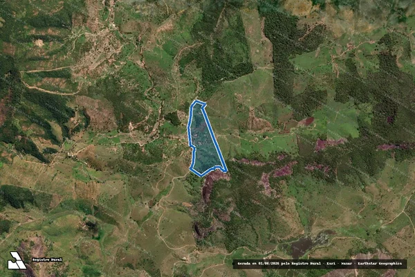 Imagem de satélite de SÍTIO PITOL - Parte 1 em Divino das Laranjeiras - MG