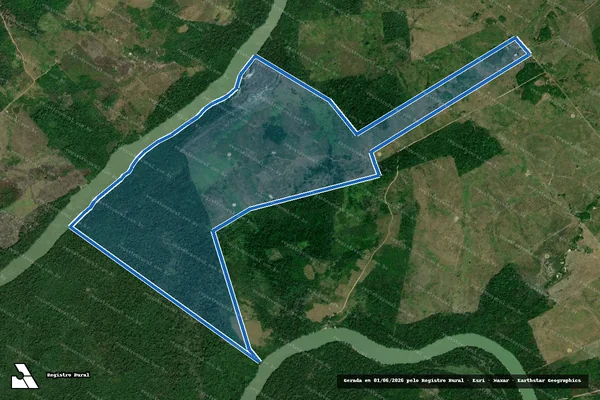 Imagem de satélite de Fazenda Rio Bonito - Parcela 1 em Centro Novo do Maranhão - MA