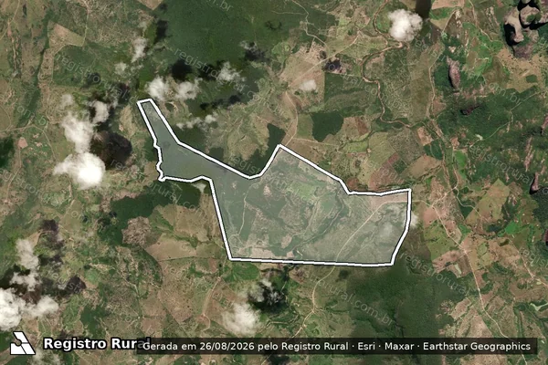 Imagem de satélite de FAZENDA ESTANCIA SONHO DOURADO - Parte 1 em Rubim - MG