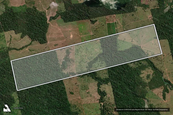 Imagem de satélite de FAZENDA GALILÉIA - LOTE 12 - GLEBA 53 - em Uruará - PA