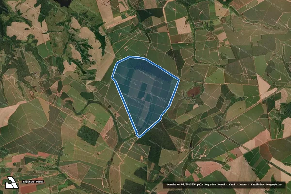 Imagem de satélite de FAZENDA SANTO ANTONIO - PARTE 1 em Irapuã - SP