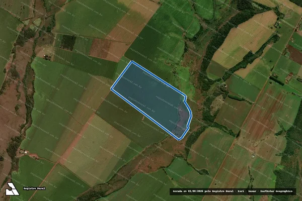 Imagem de satélite de Fazenda Nossa Senhora Aparecida - Lote Nº 08 - Parte 1 em Sidrolândia - MS