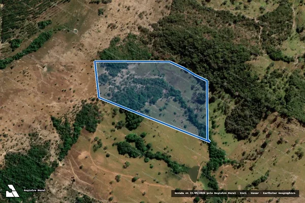 Imagem de satélite de FAZENDA BURITI COMPRIDO - Gleba 01 em Morro Agudo de Goiás - GO