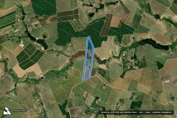 Imagem de satélite de FAZENDA SANTO ANTONIO - GLEBA B em Montanha - ES