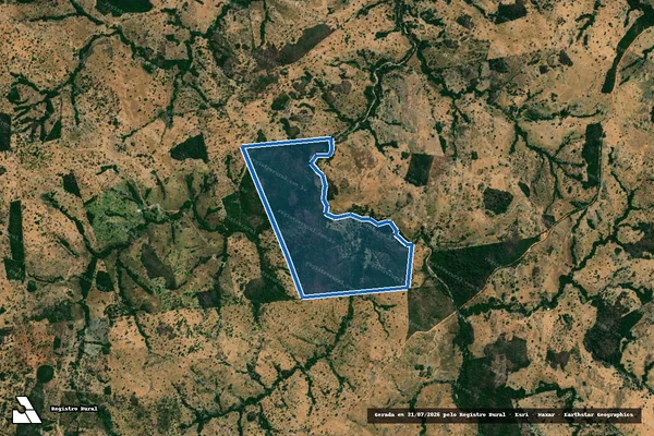 Imagem de satélite de FAZENDA TAQUARAL - 001 em Novo Brasil - GO