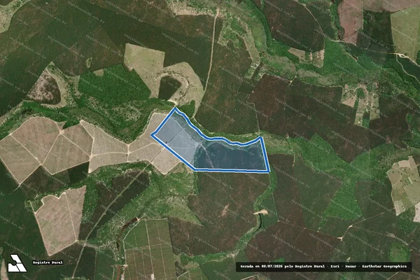 Imagem de satélite de Fazenda Boa Sorte - Matrícula: 2146 em Nova Viçosa - BA