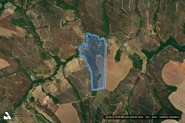 Imagem de satélite de Fazenda Garapa, Santo Antônio do Garapa e Garapuava - Parte 1 em Unaí - MG
