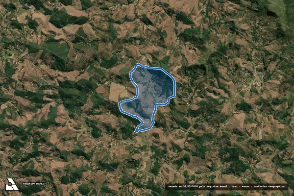 Imagem de satélite de Fazenda Baixio - Parcela 1 em Ervália - MG