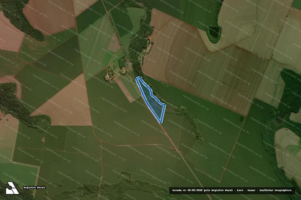 Imagem de satélite de FAZENDA CASARAO - Fazenda Casarao Matricula 14348 Gleba 2 em Luiziana - PR