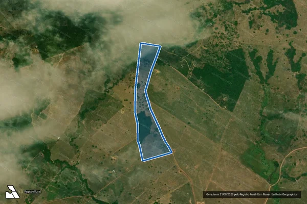 Imagem de satélite de PA TIRA CATINGA LOTE 44 - Parte 1 em São Geraldo do Araguaia - PA