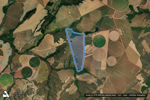 Imagem de satélite de QUINHÃO N°01, REMANESCENTE DO LOTE N°07 E PARTE DO LOTE N°05, DO LOTEAMENTO RURAL DEN. BURITI ALTO - 001 em Niquelândia - GO