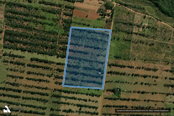 Imagem de satélite de Projeto de Assentamento Ouro Branco - Lote 23 em Terenos - MS