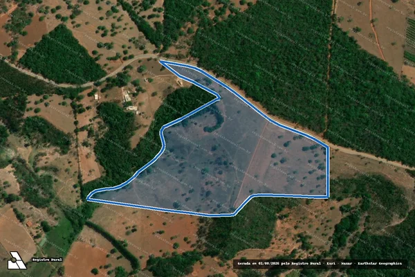 Imagem de satélite de Fazenda Córrego Fundo - Parcela 1 em Carmo do Cajuru - MG