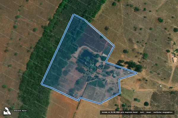 Imagem de satélite de FAZENDA COMPRIDO - Gleba 3 em Guarda-Mor - MG