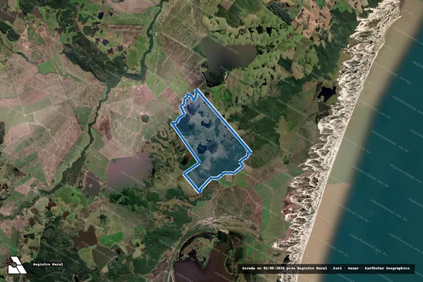 Imagem de satélite de Fazenda Guará / Parcela 03 (Tapes) em Tapes - RS