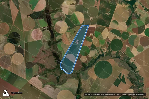 Imagem de satélite de FAZENDA PAINEIRAS  - Parte 1 em Campo Alegre de Goiás - GO
