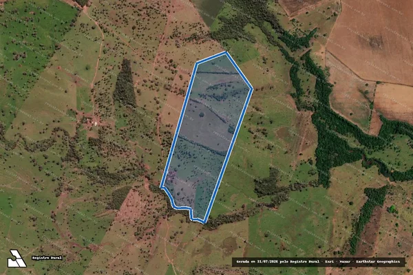 Imagem de satélite de Fazenda Pau D?Arco, Lote 3-A/05, Desmembrado do Lote 3-A, Loteamento Bacaba - Parte 01 em Miranorte - TO