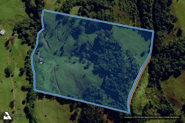Imagem de satélite de PARTE DO LOTE COLONIAL Nº 86 - Parte 1 em Santa Terezinha do Progresso - SC