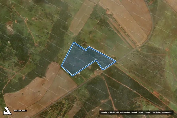 Imagem de satélite de PROJETO DE ASSENTAMENTO LÍDER - RESERVA LEGAL I em Luziânia - GO