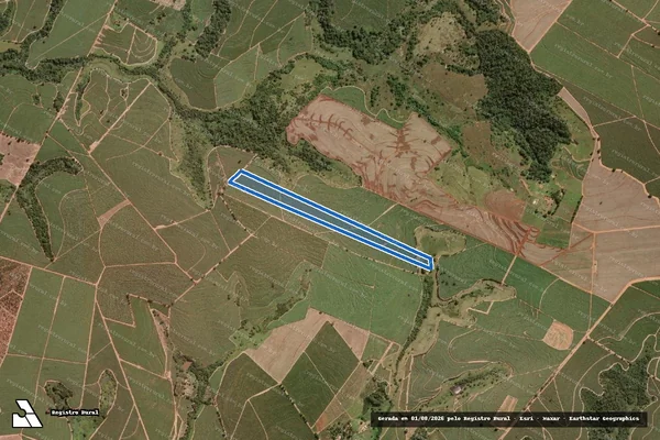 Imagem de satélite de FAZENDA BENGALA - Parcela 1 em Ibirá - SP