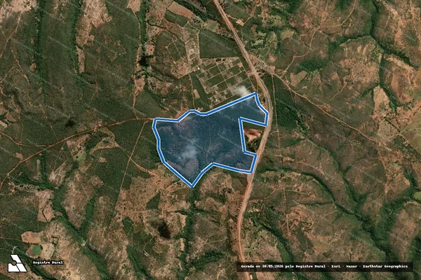 Imagem de satélite de FAZENDA ALMAS - Parte 1 em Bocaiúva - MG