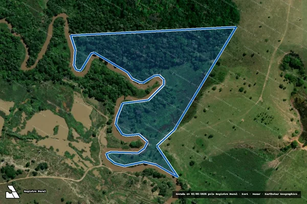 Imagem de satélite de FAZENDA FLOR DO MONTE - FAZENDA FLOR DO MONTE ? GLEBA 07 em Itamaraju - BA