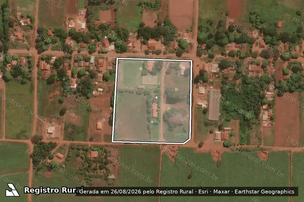 Imagem de satélite de Assentamento Estadual Monte Alegre Gleba 01 PA0009S01Q00G002 - PA0009S01Q00G002 em Motuca - SP