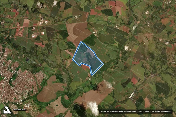 Imagem de satélite de FAZENDA SÃO PEDRO E CAPOEIRÃO - GLEBA 01 em Inhumas - GO