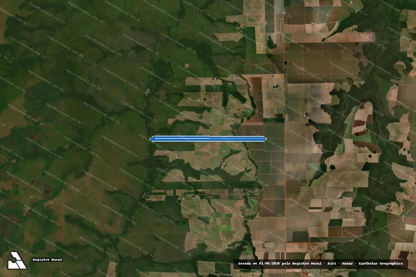 Imagem de satélite de FAZENDA SÃO JOÃO DEL REY - Parte 1 em Campos de Júlio - MT