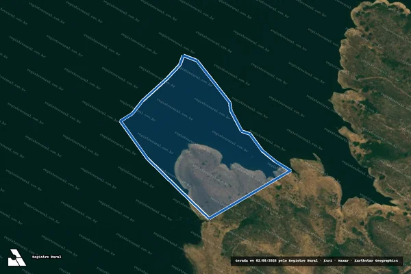 Imagem de satélite de Fazenda Barreiro, lugar denominado Porto Carapina - Gleba 01 em Catalão - GO
