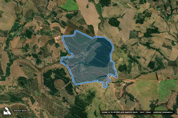 Imagem de satélite de FAZENDA POUSO ALEGRE - Gleba 1 em Guaranésia - MG