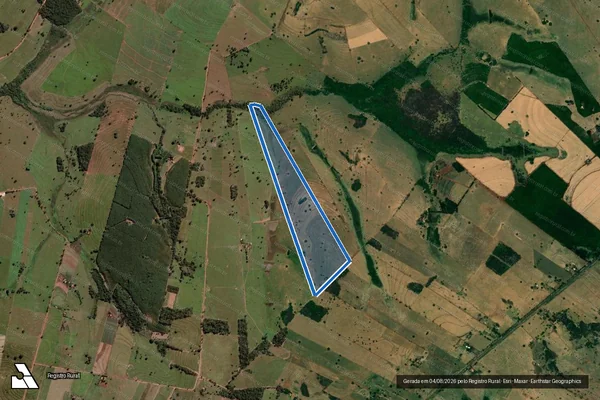 Imagem de satélite de FAZENDA SANTA ROSA - PARTE 1 em Urânia - SP