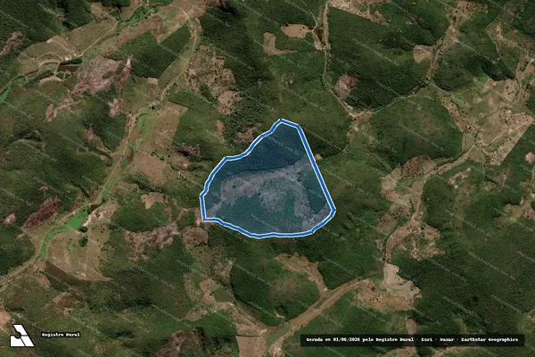 Imagem de satélite de FAZENDA GAVIÃO - Parte 1 em Cachoeira de Pajeú - MG