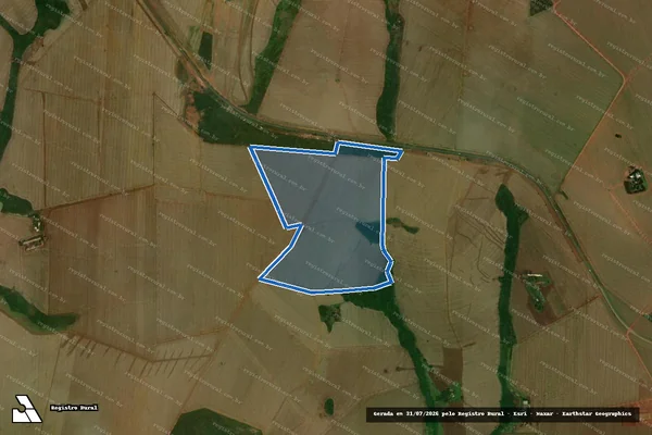 Imagem de satélite de Fazenda Ariranha, LD Perobas e Ouro Fino - 001 em Jataí - GO