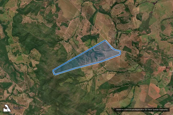 Imagem de satélite de FAZENDA PARA PEDRO - Parte 1 em Porangatu - GO