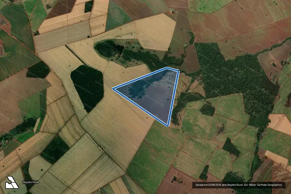Imagem de satélite de FAZENDA SETE LAGOAS - PARTE 1 em Quirinópolis - GO