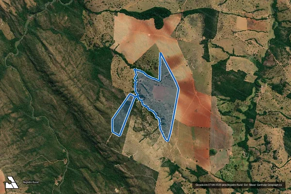 Imagem de satélite de FAZENDA PIRACANJUBA - GLEBA 02 em Luziânia - GO