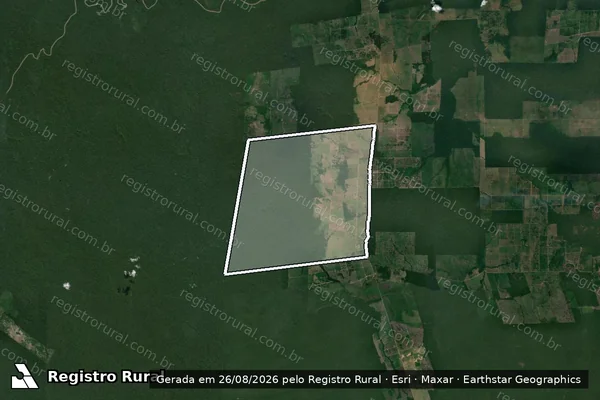 Imagem de satélite de Fazenda Bahia em Lábrea - AM