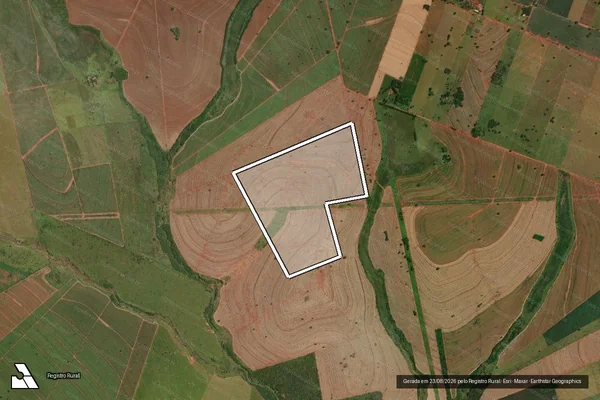 Imagem de satélite de FAZENDA PAI JOVINO - ÁREA REMANESCENTE - PARCELA 01 em Ivinhema - MS