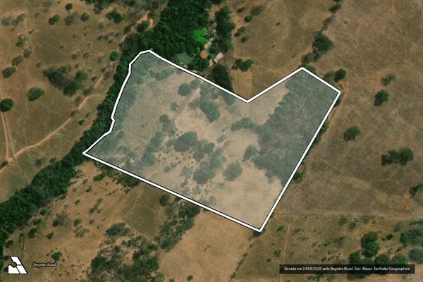 Imagem de satélite de FAZENDA BONITO DE CIMA, QUINHÃO nº 03 - Gleba 02 em Hidrolândia - GO