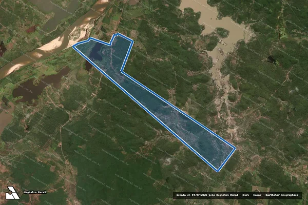 Imagem de satélite de PROJETO DE ASSENTAMENTO CANTINHO ? LAGOA DO BOI - Parcela 1 em Porto - PI