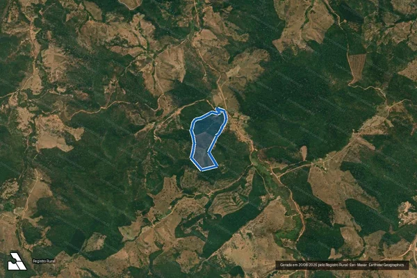 Imagem de satélite de Fazenda Nova Esperança GLEBA 14 - GLEBA A em Paulistas - MG
