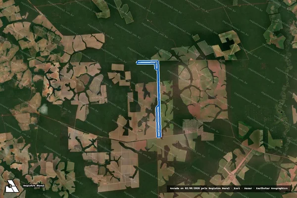 Imagem de satélite de FAZENDA AMÉRICA XIV - FAZENDA AMÉRICA XIV-A em Tabaporã - MT