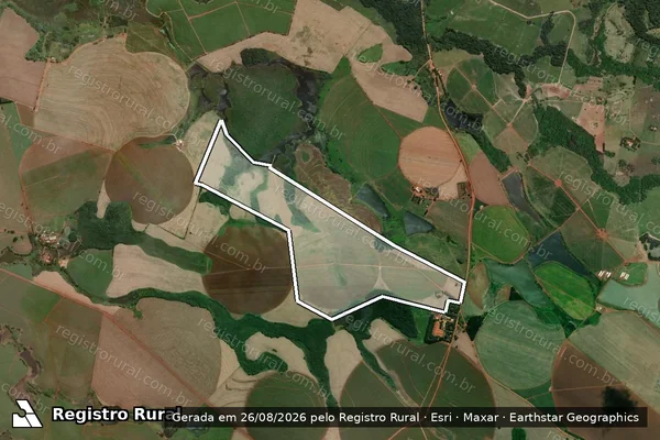 Imagem de satélite de Fazenda Palmital ? Bairro Palmital - Parcela 1 em Itaí - SP