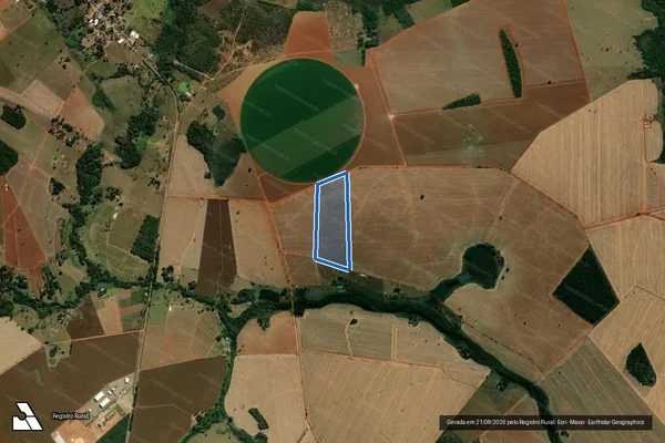 Imagem de satélite de FAZENDA LAGES - Gleba 01 em Turvânia - GO