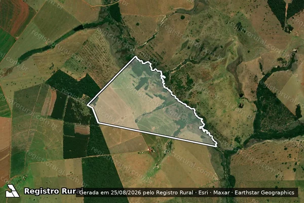 Imagem de satélite de FAZENDA BOA UNIÃO-GLEBA-02 - Parte 1 em Juti - MS